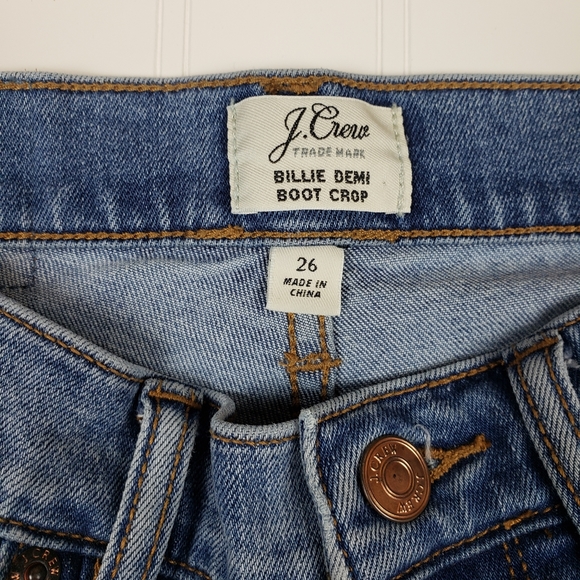 J. Crew billie demi boot crop high waist jeans - Picture 5 of 9